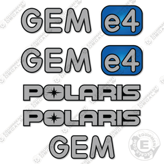 Fits Gem E4 Decal Kit Electric Vehicle