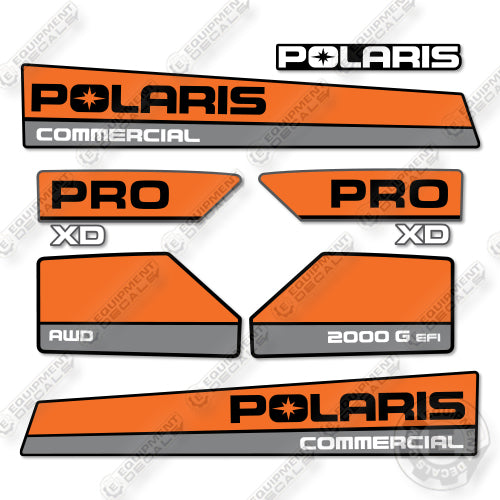 Polaris PRO XD 2000G Single Cab Decal Kit UTV - Aftermarket Kit