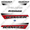 Image of Fits Polaris Ranger 1000 Crew 2022 Single Overhead Cam Decal Kit Utility Vehicle- RED!