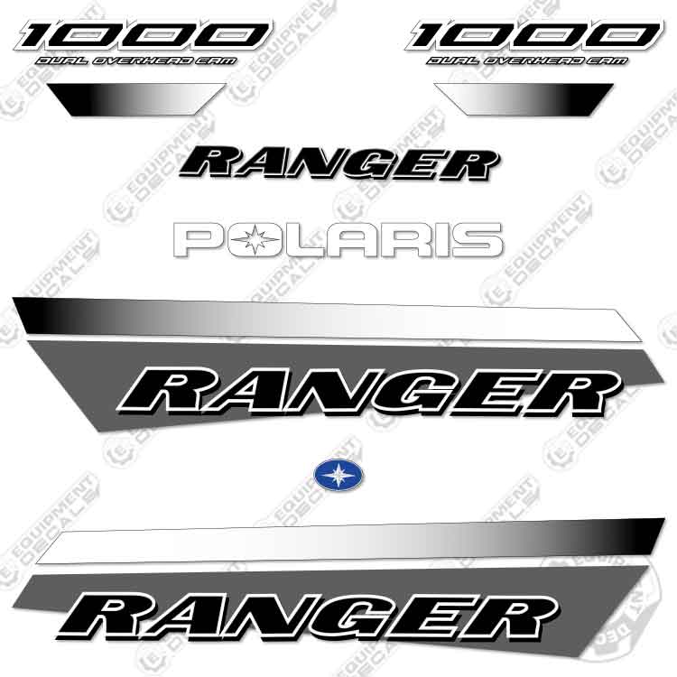 Fits Polaris Ranger 1000 Crew Decal Kit UTV - 2022 - GREY
