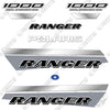 Image of Fits Polaris Ranger 1000 Crew Decal Kit UTV - 2022 - Grey and Silver