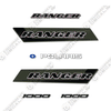 Image of Fits Polaris Ranger 1000 Decal Kit UTV - Grey