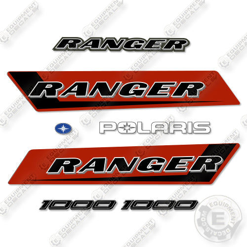 Fits Polaris Ranger 1000 Decal Kit UTV- CUSTOM RED!