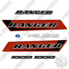 Fits Polaris Ranger 1000 Decal Kit UTV- CUSTOM RED!