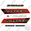 Image of Fits Polaris Ranger 1000 Decal Kit UTV- CUSTOM RED!
