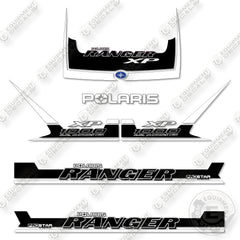 Fits Polaris Ranger 1000XP 2018 White Black Decal Kit Utility Vehicle