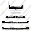 Image of Fits Polaris Ranger 1000XP 2018 White Black Decal Kit Utility Vehicle