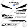 Image of Fits Polaris Ranger 1000 XP Decal Kit - Premium 2022 (White/Black)