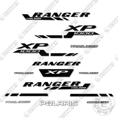 Polaris Ranger 1000 XP Trail Boss Decal Kit UTV -Black- 2025