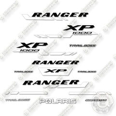 Polaris Ranger 1000 XP Trail Boss Decal Kit UTV -White- 2025 - Aftermarket Kit