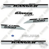 Image of Fits Polaris Ranger 1000XP Silver Black Decal Kit UTV