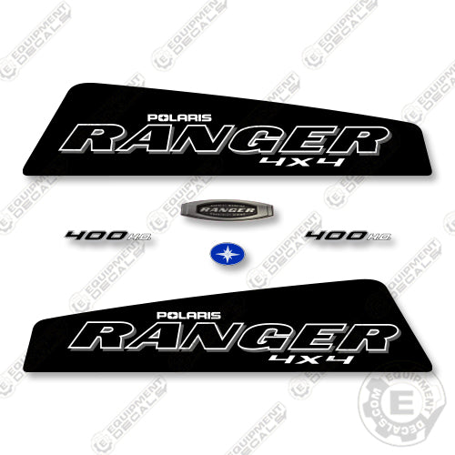 Polaris Ranger 400 HO Black 2009-2010 Decal Kit Utility Vehicle - Aftermarket Kit