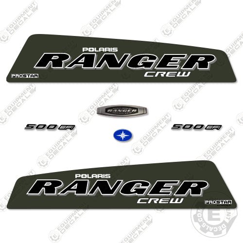Polaris Ranger 500 EFI Crew Decal Kit UTV - Green - Aftermarket Kit