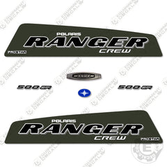 Polaris Ranger 500 EFI Crew Decal Kit UTV - Green - Aftermarket Kit