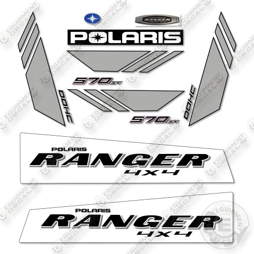 Polaris Ranger 570 2015 Decal Kit UTV - Custom White - Aftermarket Kit