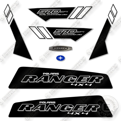 Polaris Ranger 570 2015 EPS Decal Kit UTV -Black-  Aftermarket Kit