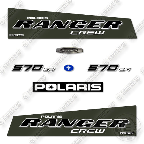 Polaris Ranger 570 Crew 2019 Decal Kit UTV -Green- Aftermarket Kit