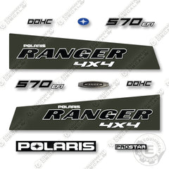 Polaris Ranger 570 EFI 4X4 2015-2018 Decal Kit Utility Vehicle - Green - Aftermarket Kit
