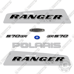 Fits Polaris Ranger 570 EFI CREW Decal Kit Utility Vehicle (Nardo Grey)
