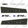 Image of Fits Polaris Ranger 570 EFI Decal Kit Utility Vehicle - New Style