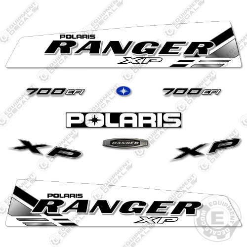 Fits Polaris Ranger 700 XP Decal Kit UTV 2009-2011 - Custom White