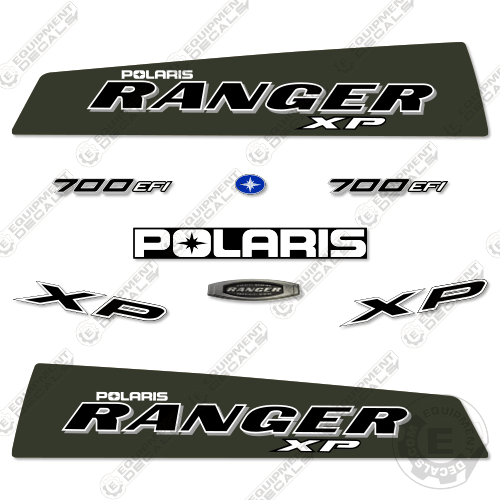 Fits Polaris Ranger 700 XP Decal Kit UTV - 2009-2010 - SAGE GREEN