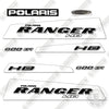 Image of Polaris Ranger 800 HD Decal Kit UTV - White - Aftermarket Kit