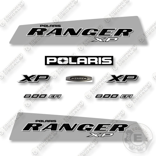 Polaris Ranger 800 XP Turbo Silver 2010 Decal Kit Utility Vehicle - Aftermarket Kit