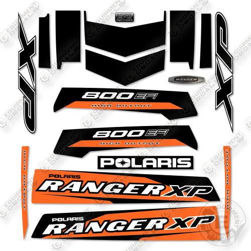 Polaris Ranger 800 XP EPS Orange Madness Decal Kit UTV- Aftermarket Kit