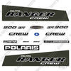 Image of Fits Polaris Ranger 900 EFI Crew Decal Kit UTV - Sage Green