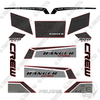 Image of Fits Polaris Ranger 900 Crew EPS LE Decal Kit RED - 2014