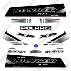 Fits Polaris Ranger 900 EFI XP Decal Kit Utility Vehicle (CUSTOM BLACK)