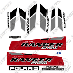 Fits Polaris Ranger 900-6 EFI Crew Decal Kit UTV - Red