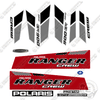 Image of Fits Polaris Ranger 900-6 EFI Crew Decal Kit UTV - Red