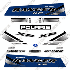 Fits Polaris Ranger 900 EFI XP Blue Decal Kit Utility Vehicle