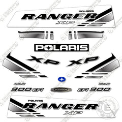 Fits Polaris Ranger 900 EFI XP Decal Kit Utility Vehicle (WHITE)