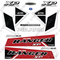 Fits Polaris Ranger 900 HO XP Decal Kit UTV - RED