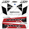 Image of Fits Polaris Ranger 900 HO XP Decal Kit UTV - RED