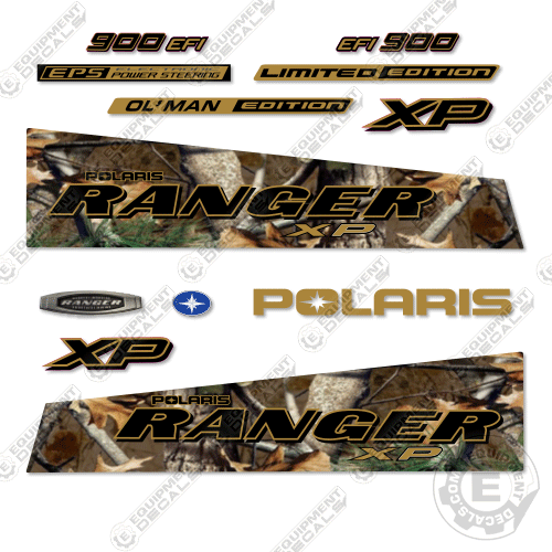 Fits Polaris Ranger 900 XP Decal Kit UTV - Limited Edition Pursuit Camo - 2014