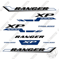 Fits Polaris Ranger BLUE 1000 XP Decal Kit UTV - 2024 - Trail Boss