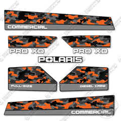 Fits Polaris Commercial Pro XD Full-Size Crew Decal Kit UTV - Diesel - DUCK CAMO!