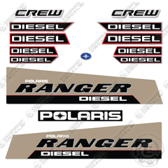 Fits Polaris Ranger Diesel Decal Kit Utility Vehicle (Sand Crew Cab 2015)
