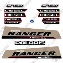 Fits Polaris Ranger Decal Kit Utility Vehicle Crew Cab 2017 (Tan)