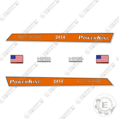 Fits Power King 2414 Decal Kit Tractor