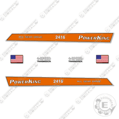 Fits Power King 2416 Decal Kit Tractor