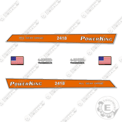 Fits Power King 2418 Decal Kit Tractor