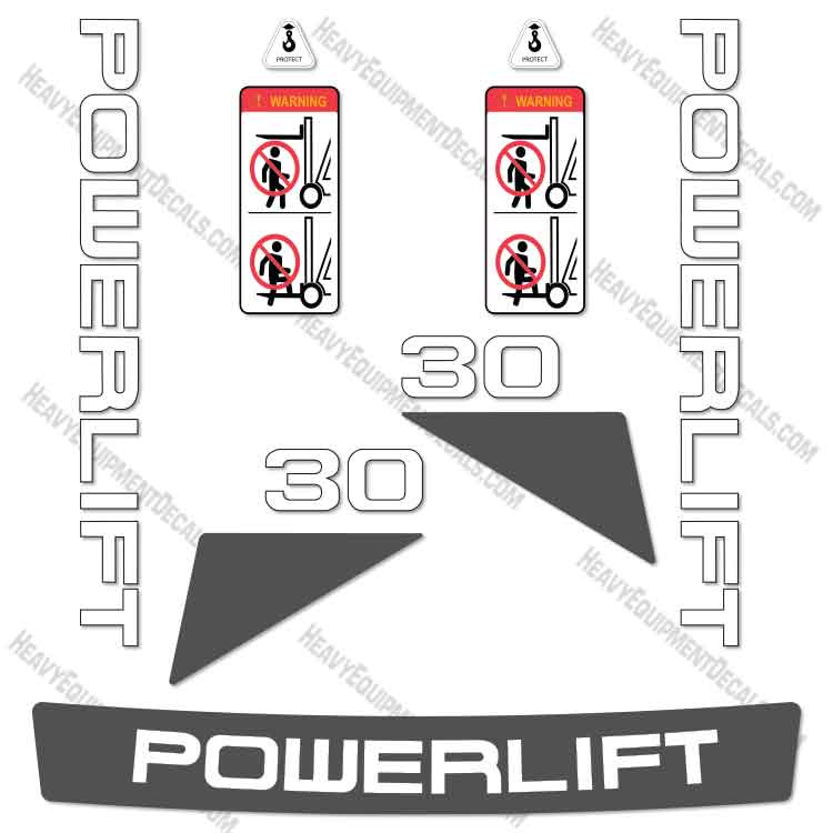 Powerlift 30 Decal Kit Forklift