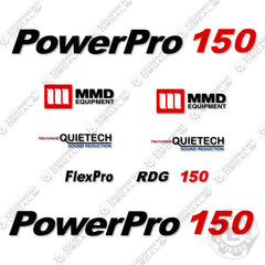 Fits PowerPro 150 Decal Kit Towable Generator