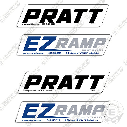Fits Pratt EZ Load Trailer Decal Kit