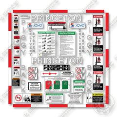 Princeton PB65 Decal Kit Forklift - Aftermarket Kit
